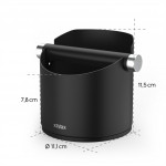 Xavax Barista odklepávač na kávu, ušľachtilá oceľ, tiché odklepnutie, matný čierny