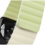 Hama Fantastic Feel, remienok pre Apple Watch 42/44/45/49 mm, magnetický, zelený/béžový