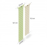 Hama Fantastic Feel, remienok pre Apple Watch 42/44/45/49 mm, magnetický, zelený/béžový