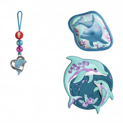 Doplnkový set obrázkov MAGIC MAGS, Dolphin Finja, pre aktovky a ruksaky Step by Step
