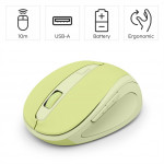 Hama bezdrôtová optická myš WM-400, tichá, zelená