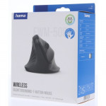 Hama vertikálna ergonomická bezdrôtová myš EWM-500L, pre ľavákov, čierna