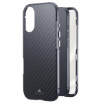 Black Rock 360° Glass, kryt pre Apple iPhone 17, sklenený, predný + zadný diel, karbónová úprava