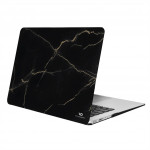White Diamonds Protective Marble, kryt pre MacBook Air 13 (2018), mramor čierno-zlatý