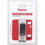 Hama USB 2.0 OTG čítačka kariet Basic, SD/microSD, čierna