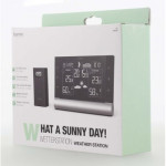 Hama Black Line Plus, meteostanica, VA displej, čierna