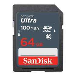 SanDisk Ultra 64 GB SDXC Memory Card 100 MB/s