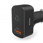 Hama USB-C napájací zdroj do auta, Power Delivery,  5-20 V, 65 W, 1,5 m