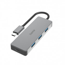 Hama USB-C-Hub, 4 porty, USB 3.2, 10 Gbit/s, hliníkový