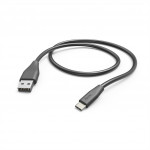Hama kábel USB-C 2.0 typ A-C 1,5 m, čierny