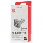 Hama Bluetooth FM transmitter pre autorádio, 2x USB port, mSD