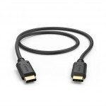 Hama kábel USB-C 2.0 typ C-C 0,5 m, čierny