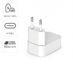 Hama rýchla USB nabíjačka GaN, USB-C PD/QC 30 W, skladacia