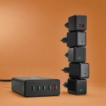 Hama USB nabíjacia stanica GaN, 4x USB-C PD, 1x USB-A QC, 240 W