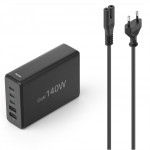 Hama USB nabíjacia stanica GaN, 3x USB-C PD, 2x USB-A (1x QC), 140 W