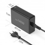 Hama USB nabíjacia stanica GaN, 3x USB-C PD, 2x USB-A (1x QC), 140 W