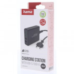 Hama USB nabíjacia stanica GaN, 2x USB-C PD, 2x USB-A QC, 65 W