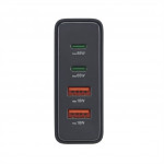 Hama USB nabíjacia stanica GaN, 2x USB-C PD, 2x USB-A QC, 65 W