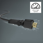Hama HDMI kabel High Speed 4K 1,5 m, otočné vidlice (2 osi)