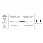Hama predlžovací audio kábel jack 3,5 mm, 3 m