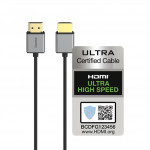 Hama HDMI kábel Ultra High Speed 8K 1,5 m, Ultra-Slim, displej 36 ks