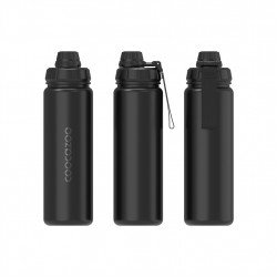 Izolovaná fľaška na pitie z nerezovej ocele coocazoo 0,7 l, Black