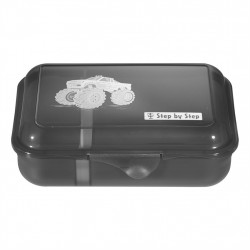 Krabička na desiatu Step by Step, Monster Truck Rocky, čierna