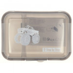 Krabička na desiatu Step by Step, Monster Truck Rocky, čierna