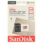 SanDisk Ultra microSDXC card for Chromebooks 128 GB, 140 MB/s, UHS-I, s adaptérom