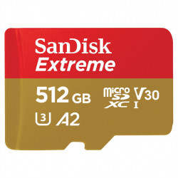 SanDisk microSDXC Extreme 512 GB (A2/ V30/ U3/ R190/ W130)