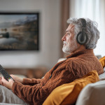 Hama slúchadlá Shell TV II, uzavreté, 6 m, čierne