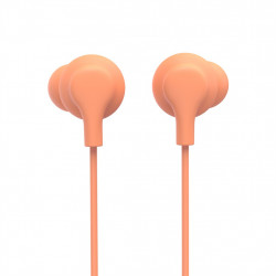 Hama USB-C slúchadlá s mikrofónom Curly, štuple, oranžová