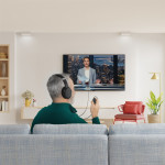 Hama TV slúchadlá, dlhý kábel, L/P ovládanie hlasitosti