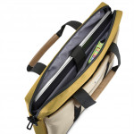Hama Silvan, taška na notebook, pre 34-36 cm (13,3-14,1), recyklovaný polyester, béžová/žltá