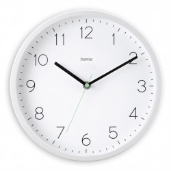 Hama Menorca, nástenné hodiny, riadené rádiovým signálom, 25 cm, biele