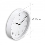 Hama Menorca, nástenné hodiny, riadené rádiovým signálom, 25 cm, biele