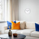 Hama Menorca, nástenné hodiny, riadené rádiovým signálom, 25 cm, biele