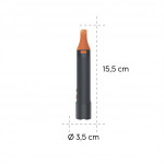 Hama FLX350, LED baterka, hliníková, 350 lm / 230 m, 4 režimy+SOS, IP44, zoom, karabínka, batérie