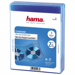 Hama Standard Double, obal na 2 Blu-ray disky, modrý, balení 3 ks (cena za balenie)