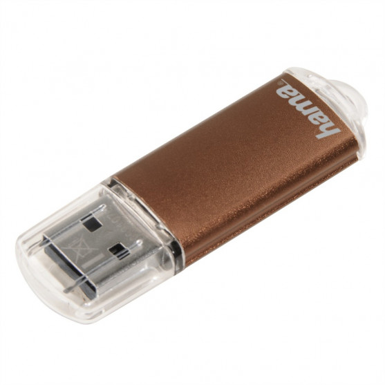 Hama Laeta FlashPen, USB 2.0, 32 GB, 66x, hnedý