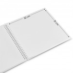 Hama album klasický špirálový FINE ART 36x32 cm, 50 strán, nová čierna, biele listy