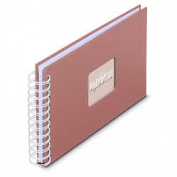 Hama album klasický špirálový FINE ART 24x17 cm, 50 strán, terra, biele listy