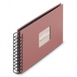 Hama album klasický špirálový FINE ART 24x17 cm, 50 strán, terra, čierne listy