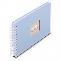 Hama album klasický špirálový FINE ART 24x17 cm, 50 strán, lagoon, biele listy