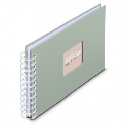 Hama album klasický špirálový FINE ART 24x17 cm, 50 strán, sage, biele listy
