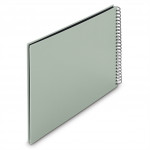 Hama album klasický špirálový FINE ART 36x32 cm, 50 strán, sage, čierne listy