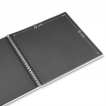 Hama album klasický špirálový FINE ART 36x32 cm, 50 strán, sage, čierne listy